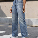 EZwear Jeans Rectos Retro Para Mujer