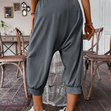 LUNE Pantalones Harem De Mujer Con Bolsillos