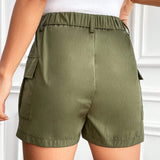 EZwear Shorts Cargo De Color Liso