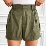 EZwear Shorts Cargo De Color Liso