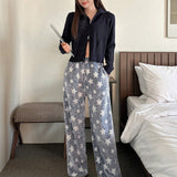 DAZY Pantalones De Dormir Con Estampado De Estrellas Para Mujer