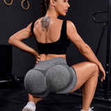 Yoga Basic Shorts deportivos sin costuras para mujeres, cortos elasticos