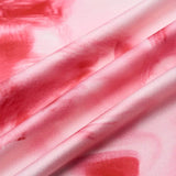 Prive Falda Larga Plisada Con Efecto Tie-dye Para Mujer De Talla Grande Con Abertura Lateral