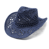 Sombrero De Sol Trenzado Hecho A Mano Para Mujer De Una a Con Diseno De Flores Recortado, Lazo Y Correa De Barbilla Ajustable, Borde Con Borde De Alambre, Perfecto Para Proteccion Solar, Actividades Al Aire Libre Y Uso Diario De a. Estilo Bohemio monos