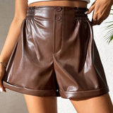 Prive Shorts De Cintura Elastica Y Corte Suelto Para Mujer