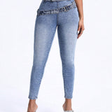 BAE Jeans Ajustados Con Diseno De Cinturon Doble