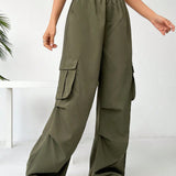 EZwear Pantalones Cargo Casuales De Ajuste Holgado