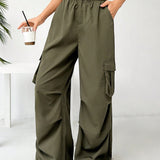 EZwear Pantalones Cargo Casuales De Ajuste Holgado