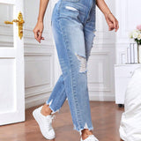 Tall Jeans Rotos Para Mujer