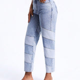 BAE Jeans Con Diseno De Bloques De Color En Corte Conico