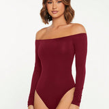 BASICS Bodycon Bodysuit Sin Hombros Para Mujer