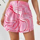 Essnce Shorts Activos de Playa con Estampado de Swirl para Mujer #Pascua