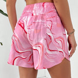 Essnce Shorts Activos de Playa con Estampado de Swirl para Mujer #Pascua