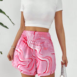 Essnce Shorts Activos de Playa con Estampado de Swirl para Mujer #Pascua