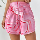 Essnce Shorts Activos de Playa con Estampado de Swirl para Mujer #Pascua