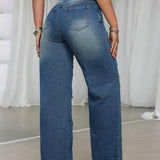 ICON Jeans De Mujer Lavados Con Agua Y Desgastados