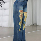 ICON Jeans De Mujer Lavados Con Agua Y Desgastados