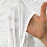 EZwear Plus Size Women's Knot Front Bell Sleeve Triangular Hem Knit T-Shirt
