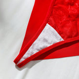 Panties Triangulares De Encaje Y Parche Para Mujeres