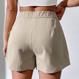 Essnce Shorts Casuales Envueltos En Los Lados Para Mujeres
