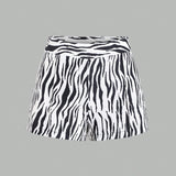 Coolane Shorts De Cintura Elastica Con Estampado De Cebra Para Mujer