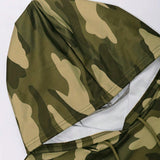 Slayr Conjunto De Sudadera Y Pantalon Con Estampado De Camuflaje Y Cordon