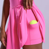 Sport Lifespree Vestido deportivo para tenis de mujer sin mangas con cintura ajustada