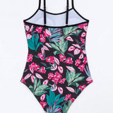 Swim Traje De Bano De Una Pieza Para Mujer Con Estampado Floral Y Botanico