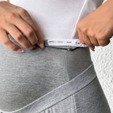 Pantalon De Maternidad Con Cintura Ajustable Y Corte Acampanado