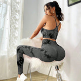 Yoga Trendy Conjunto Deportivo Impreso Para Mujer