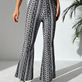 PETITE Pantalon De Estilo Bohemio Con Campana