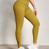 SXY Pantalones sencillos y casuales para mujer de color liso con cierre de cremallera y ajuste cenido