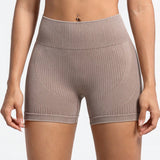 Sport Studio Shorts De Deporte Sin Costuras De Color Marron