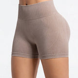 Sport Studio Shorts De Deporte Sin Costuras De Color Marron