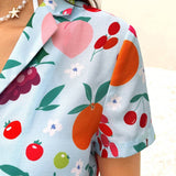 WYWH Camiseta De Manga Corta Para Mujer Con Estampado De Frutas
