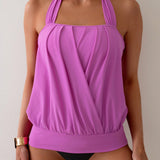 Swim Lushore Top tankini halter de unicolor