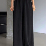 Dazy Designer Pantalones Basicos Casuales De Color Solido Para Mujer