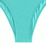 Swim Traje de bano de una sola pieza con pliegues y unicolor para playa de verano