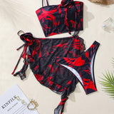 Swim Vcay Conjunto De Bikini Con Estampado Floral