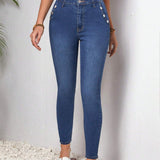 LUNE Jeans Ajustados Con Bolsillos Para Mujer