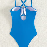 Swim Traje De Bano De Una Sola Pieza Simple Para Playa Y Vacaciones