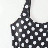 Swim Vcay Traje De Bano De Una Pieza Para Mujer Con Correa Tejida Y Polka Dot