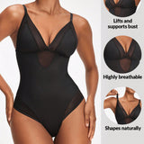 SHAPE Body Modelador Con Tanga Para Mujeres Con Inserciones De Malla