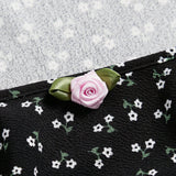 MOD Conjunto De Top Y Falda De Camisola De Dobladillo De Panuelo Para Mujer Con Estampado Floral