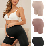 3 piezas Panties de maternidad sin costuras de cintura alta para madres