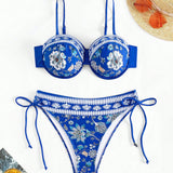 Swim Vcay Conjunto De Bikini Acolchado Con Estampado Floral