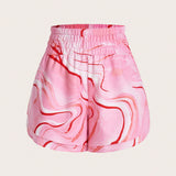 Essnce Shorts Activos de Playa con Estampado de Swirl para Mujer #Pascua