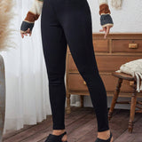 LUNE Pantalones de cintura alta y ajuste cenido para mujer