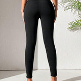 PETITE Pantalones Skinny Cortos Con Detalle De Botones