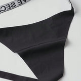 Tanga Sexy Con Detalle De Hebilla En Forma De Corazon Y Diseno De Letras Del Alfabeto